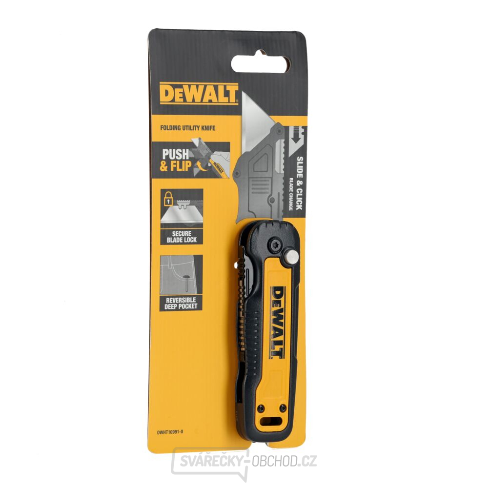 Sklápěcí nůž s pevnou čepelí DeWALT DWHT10991-0 Sklápěcí nůž s pevnou čepelí DeWALT DWHT10991-0 gallery main image