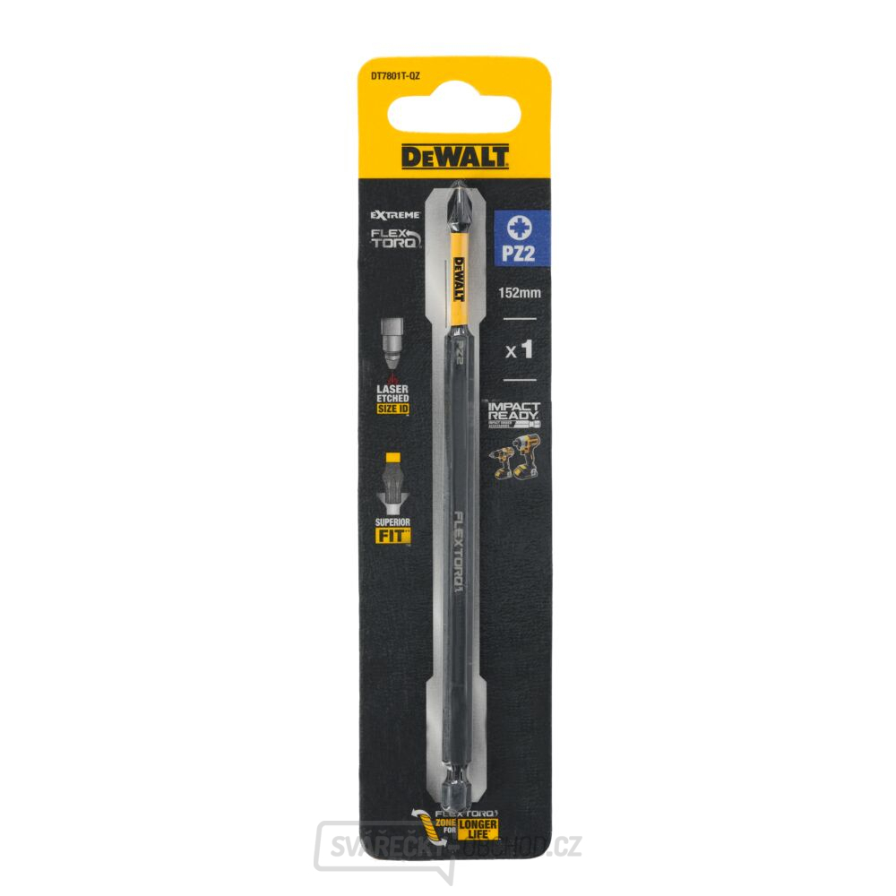 1 Bit - PZ2FLEXTORQ DeWALT DT7801T, délka 152 mm