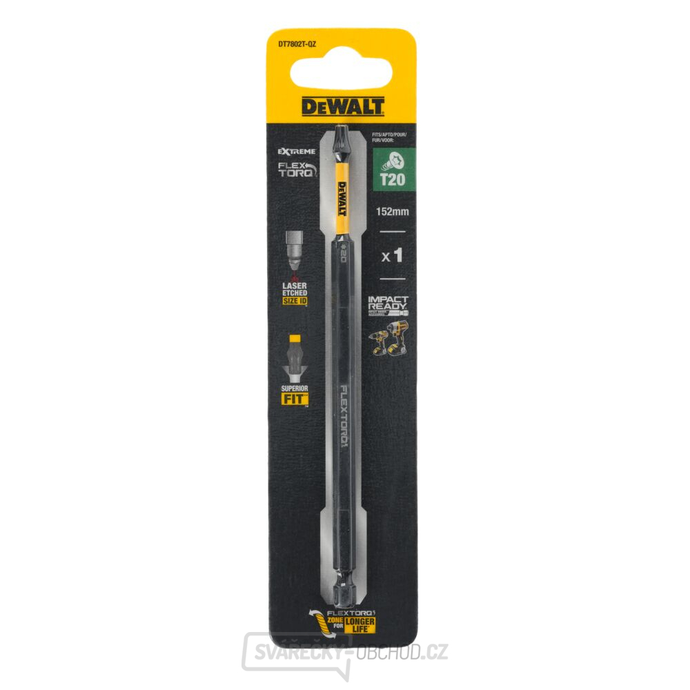 1 Bit - T20FLEXTORQ DeWALT DT7802T, délka 152 mm