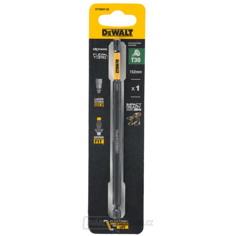 1 Bit - T30FLEXTORQ DeWALT DT7804T, délka 152 mm