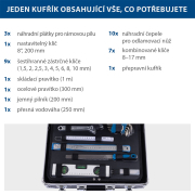 Hliníkový kufr s nářadím Scheppach TB 200, 141 dílů Náhled