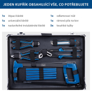 Hliníkový kufr s nářadím Scheppach TB 200, 141 dílů náhled