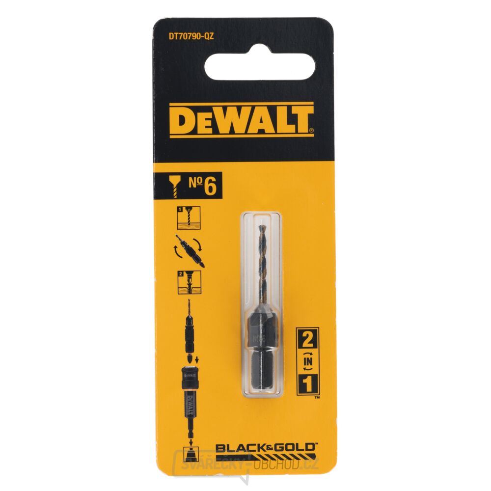 Vrták se záhlubníkem 6 mm DeWALT DT70790