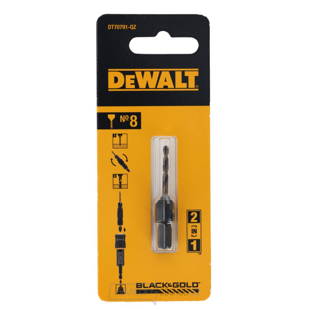 Vrták se záhlubníkem 8 mm DeWALT DT70791