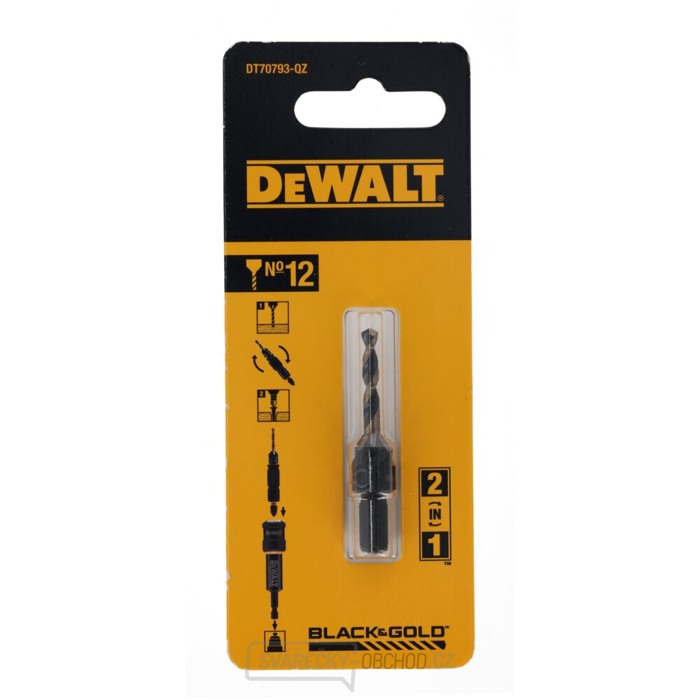 Vrták se záhlubníkem 12 mm DeWALT DT70793