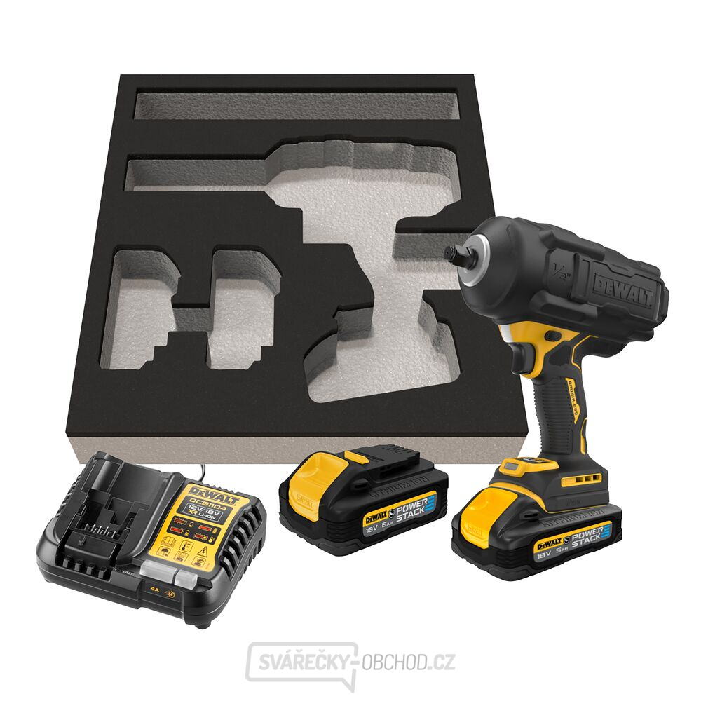 AKU rázový utahovák s velkým momentem DeWALT DCF961H2G 18V, 2x5Ah, nabíječka, PUR