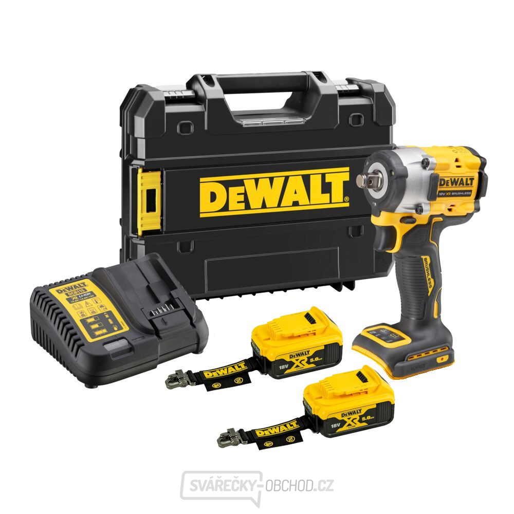 AKU rázový utahovák DeWALT DCF921P2LRT 18V, 2x5Ah LR, bez nabíječky, Tstak