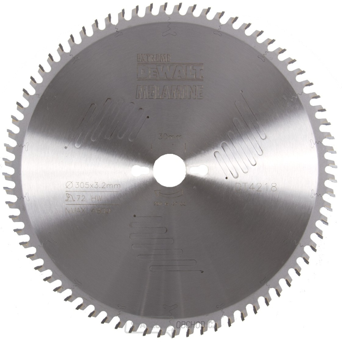 Pilový kotouč DeWALT DT4218 EXTREME WOOD, 305 x 30 mm, 72 zubů