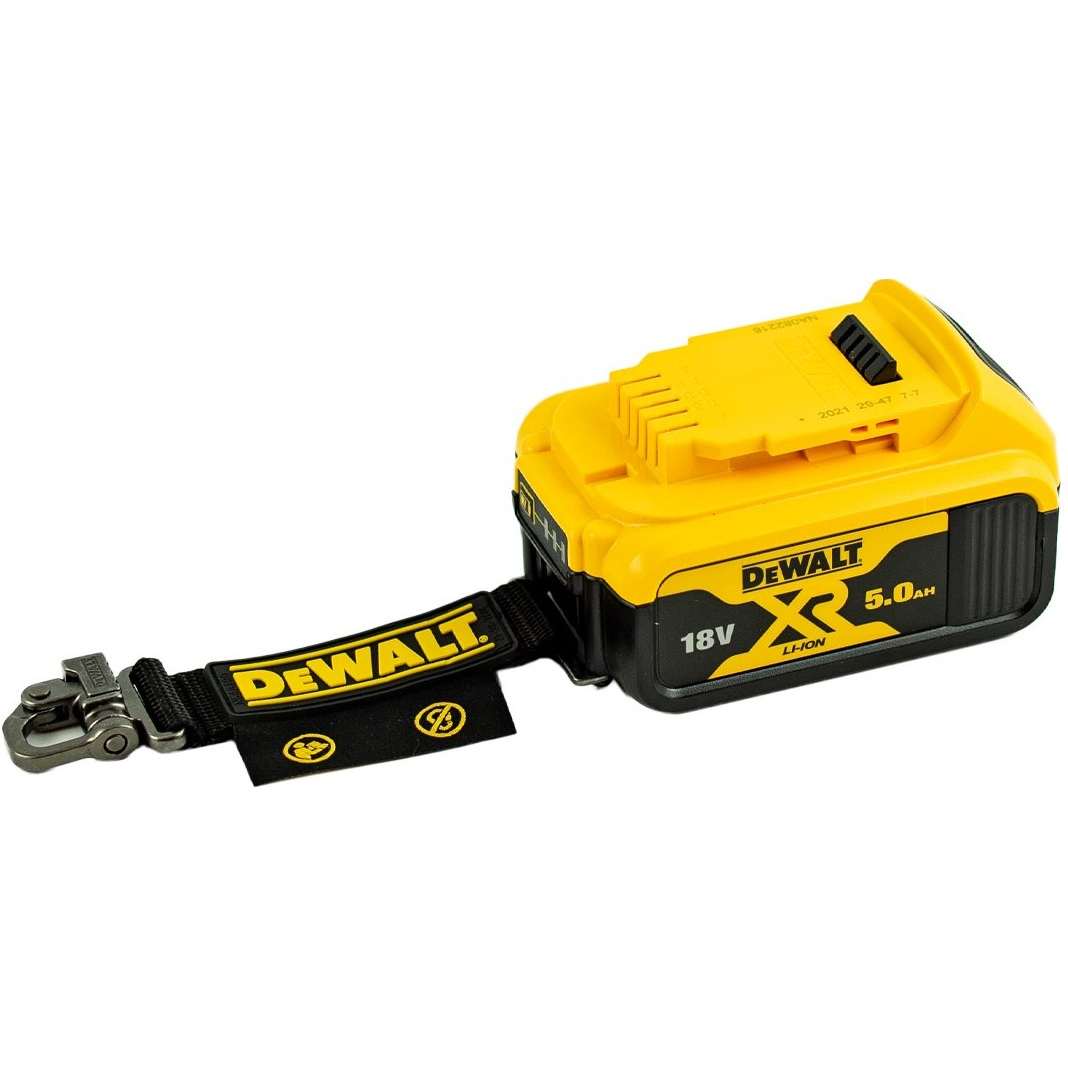 Levně Baterie se zajišťovacím popruhem DeWALT DCB184LR 5Ah, 117 mm DCB184LR