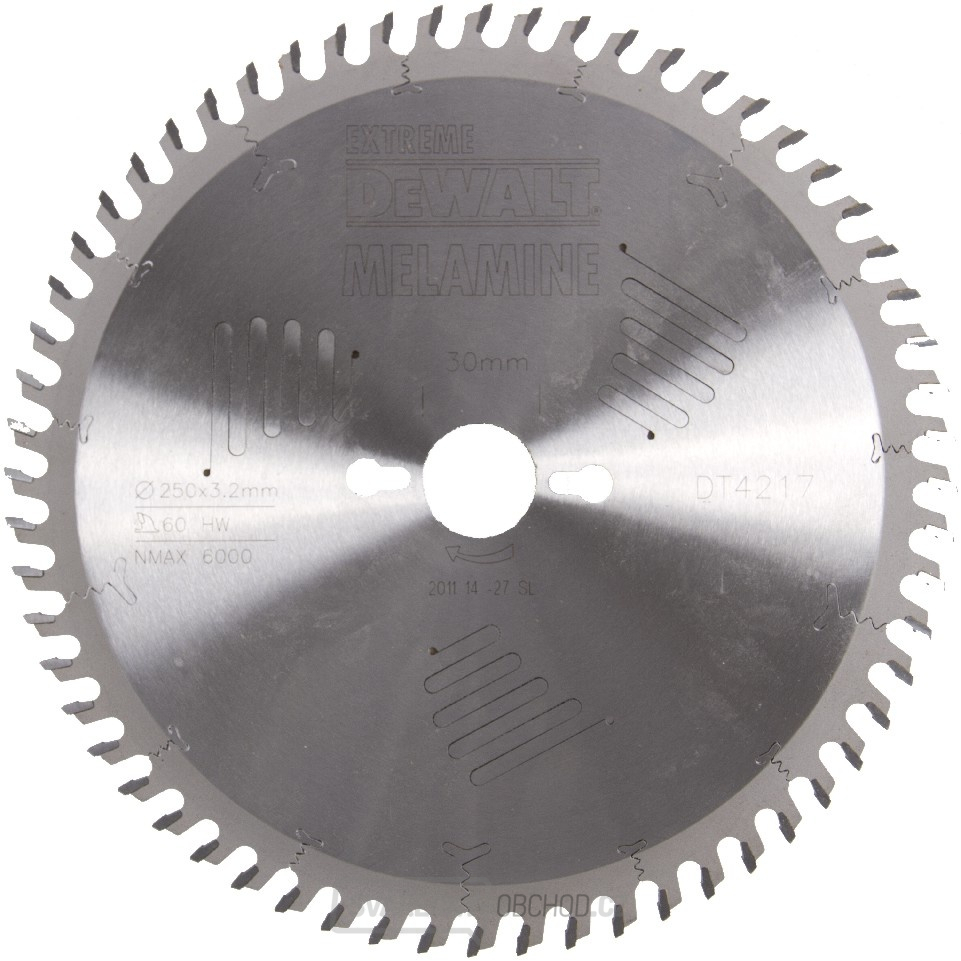 Pilový kotouč na dřevo DeWALT DT4217, 250 x 30 mm, 60 zubů