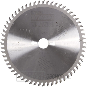 Pilový kotouč na dřevo DeWALT DT4217, 250 x 30 mm, 60 zubů Pilový kotouč na dřevo DeWALT DT4217, 250 x 30 mm, 60 zubů gallery main image