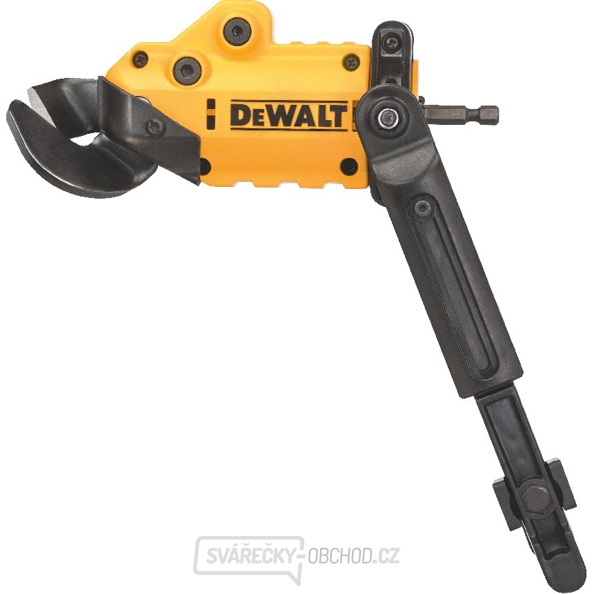 Nůžky na plech a nástavec na rázové utahováky DeWALT DT70620 2v1