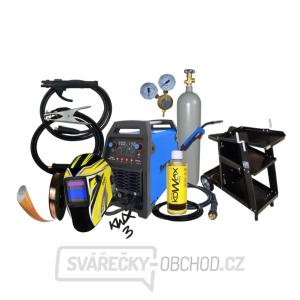 Invertorová svářečka Digimig 202 M-POWER + Hořák + kabely + Kukla + Drát + Sprej + Vozík + Plná Láhev Co2 Invertorová svářečka Digimig 202 M-POWER + Hořák + kabely + Kukla + Drát + Sprej + Vozík + Plná Láhev Co2 gallery main image