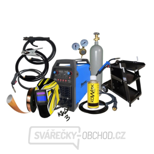 Invertorová svářečka Digimig 202 M-POWER + Hořák + kabely + Kukla + Drát + Sprej + Vozík + Plná Láhev Co2 + Hořák 4m Invertorová svářečka Digimig 202 M-POWER + Hořák + kabely + Kukla + Drát + Sprej + Vozík + Plná Láhev Co2 + Hořák 4m gallery main image