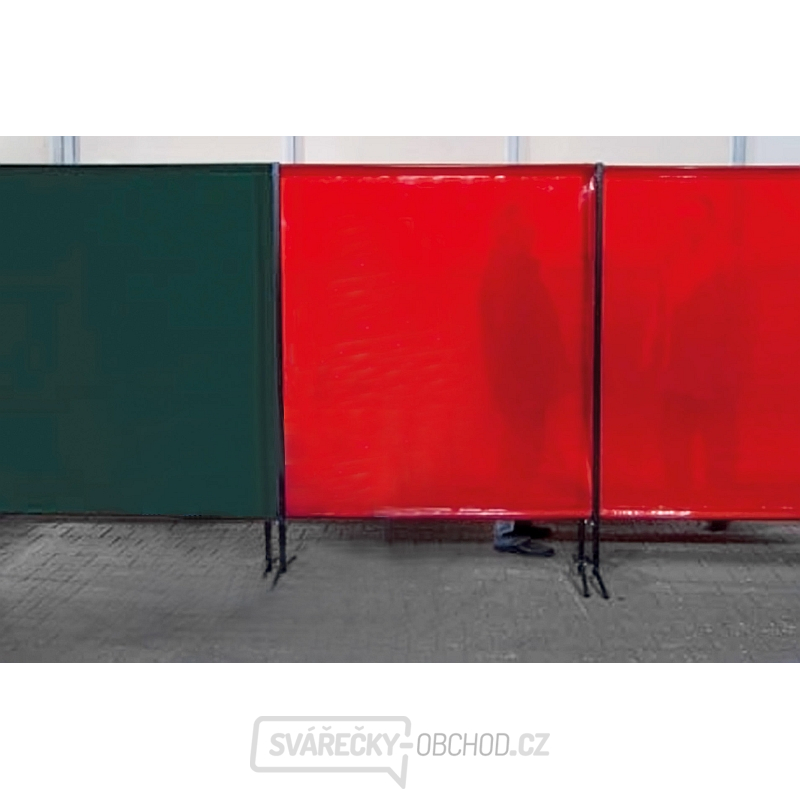 Ochranná zástěna TransEco 1450 V, červená 1450 × 1870 mm