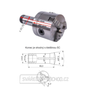 Univerzální 3-čelisťové sklíčidlo pr 80 mm s upnutím pro kleštinu 5C náhled