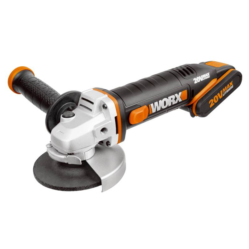 WORX Aku úhlová bruska WX800 20V, 115mm, 2*2,0Ah - Powershare 45900800
