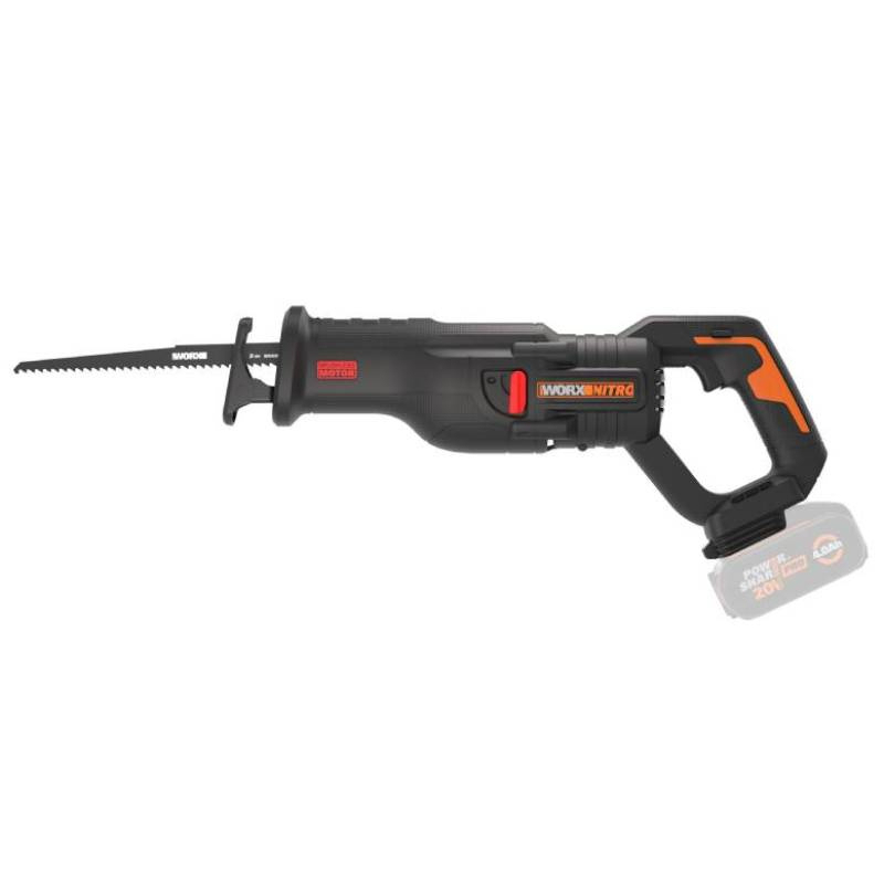 WORX Aku pila ocaska WX516.9 20V NITRO - bez akumulátoru - Powershare 45905169