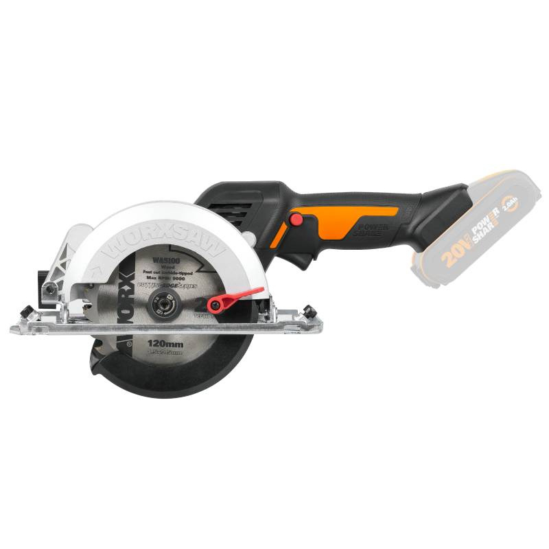 WORX Aku kompaktní ponorná pila WX531.9 20V, 120mm - bez akumulátoru - Powershare 45905319