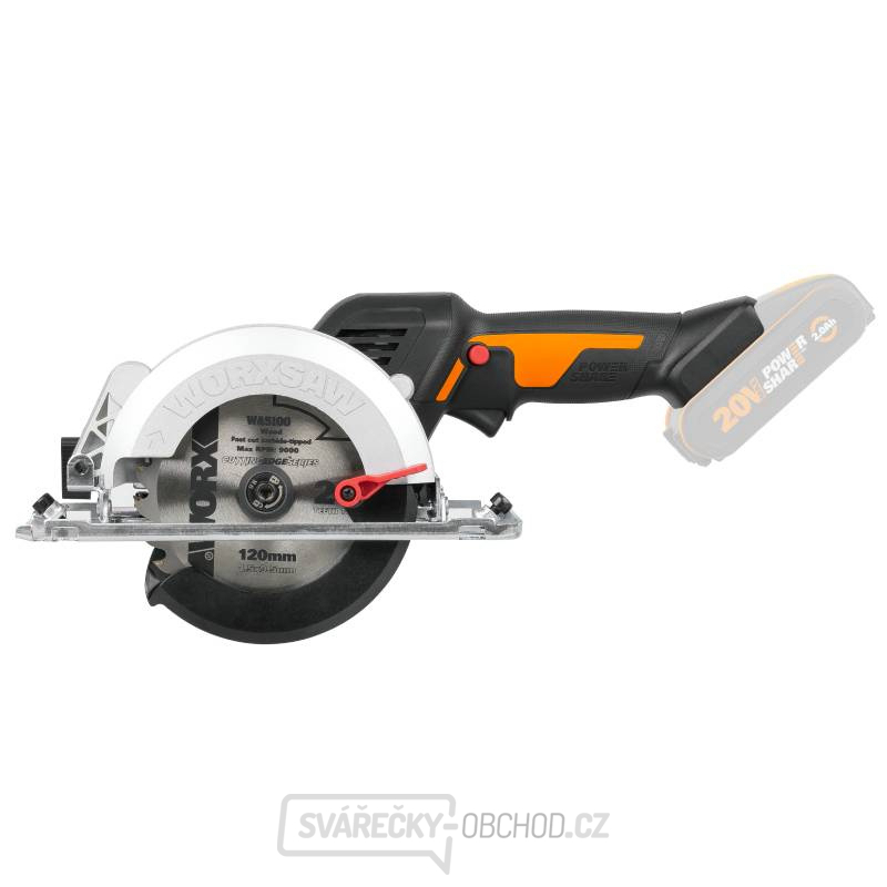 Aku kompaktní ponorná pila WX531.9 20V, 120mm - bez akumulátoru - Powershare