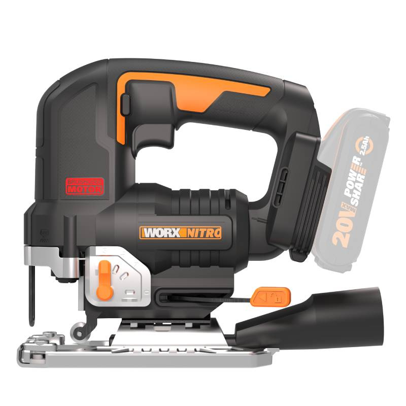 WORX Aku přímočará pila WX542.9 20V NITRO - bez akumulátoru - Powershare 45905429