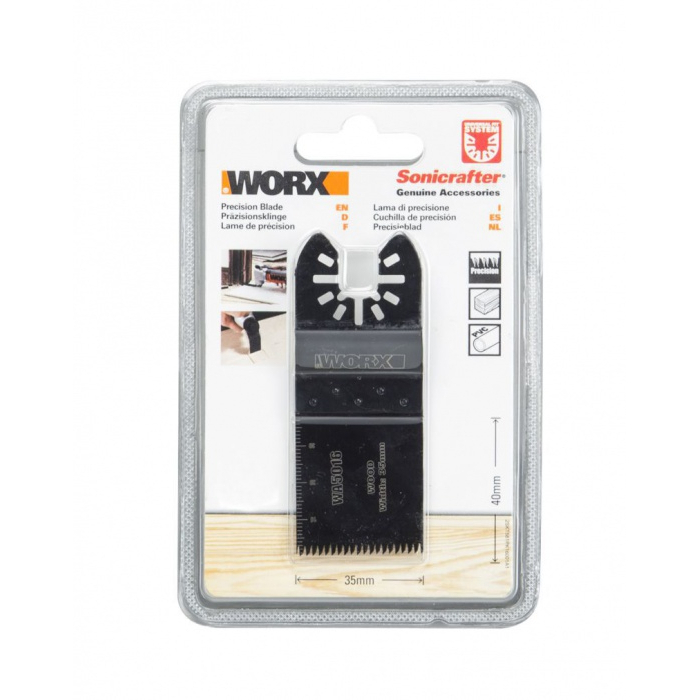 WORX Pilový list WA5016.3 (dřevo/precizní řez), 35 mm, sada 3 ks, sonicrafter 45950163