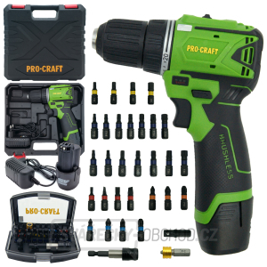 Aku vrtací šroubovák Procraft SPA12BL Brushless se sadou bitů BS-32 | SPA12BL/BS-32 Aku vrtací šroubovák Procraft SPA12BL Brushless se sadou bitů BS-32 | SPA12BL/BS-32 gallery main image