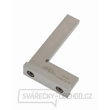 Úhelník přesný příložný KINEX 75x50 mm, tř.př.0, DIN 875