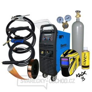 Sherman Synergická invertorová svářečka DIGIMIG 300 Pulse + hořák MIG 25/4m + Kabely + Kukla + plná Láhev Co2 Sherman Synergická invertorová svářečka DIGIMIG 300 Pulse + hořák MIG 25/4m + Kabely + Kukla + plná Láhev Co2 gallery main image