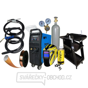 Sherman Synergická invertorová svářečka DIGIMIG 300 Pulse + hořák MIG 25/4m + Kabely + Kukla + plná Láhev Co2 Sherman Synergická invertorová svářečka DIGIMIG 300 Pulse + hořák MIG 25/4m + Kabely + Kukla + plná Láhev Co2 gallery main image