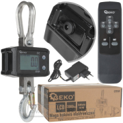 Elektronická skladová háková váha s dálkovým ovládáním 2000 kg  Elektronická skladová háková váha s dálkovým ovládáním 2000 kg  gallery main image