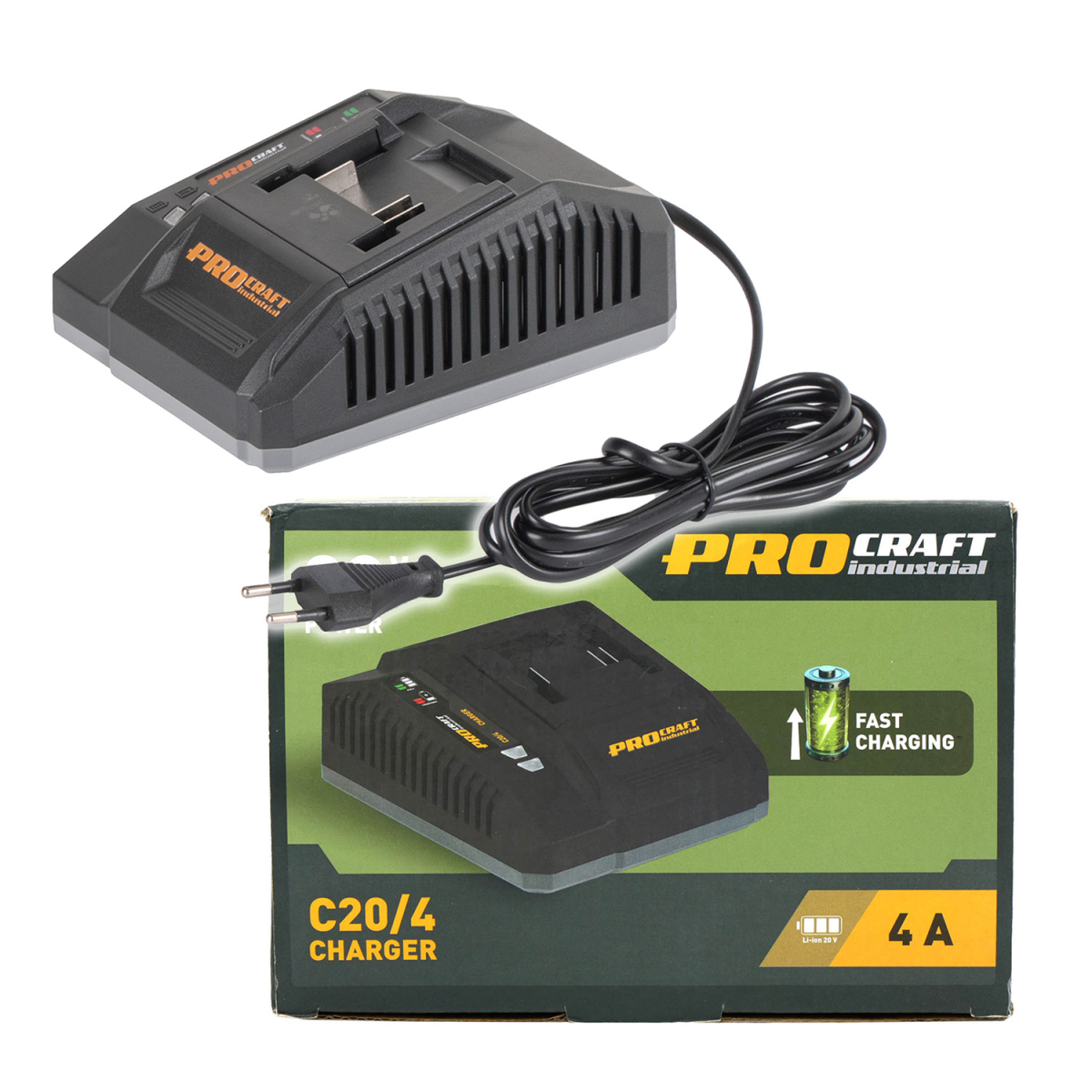 Nabíječka pro 20V Li-ion baterie Procraft Industrial С20/4 | C20/4 C20/4