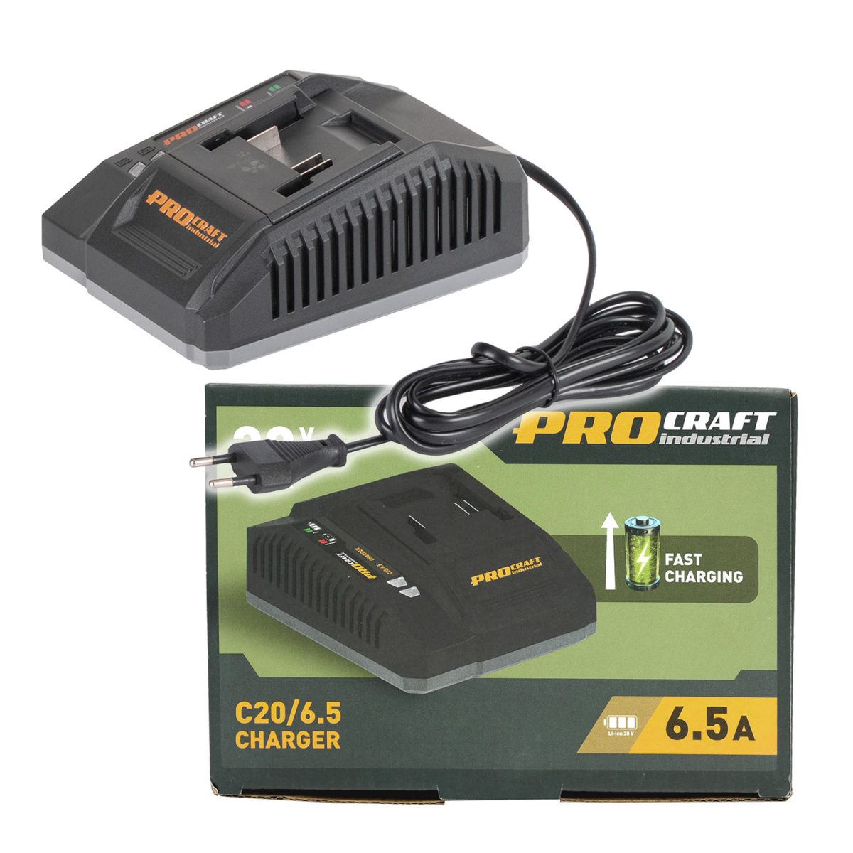 Levně Nabíječka pro 20V Li-ion baterie Procraft Industrial C20/6.5 | C20/6.5 C20/6.5