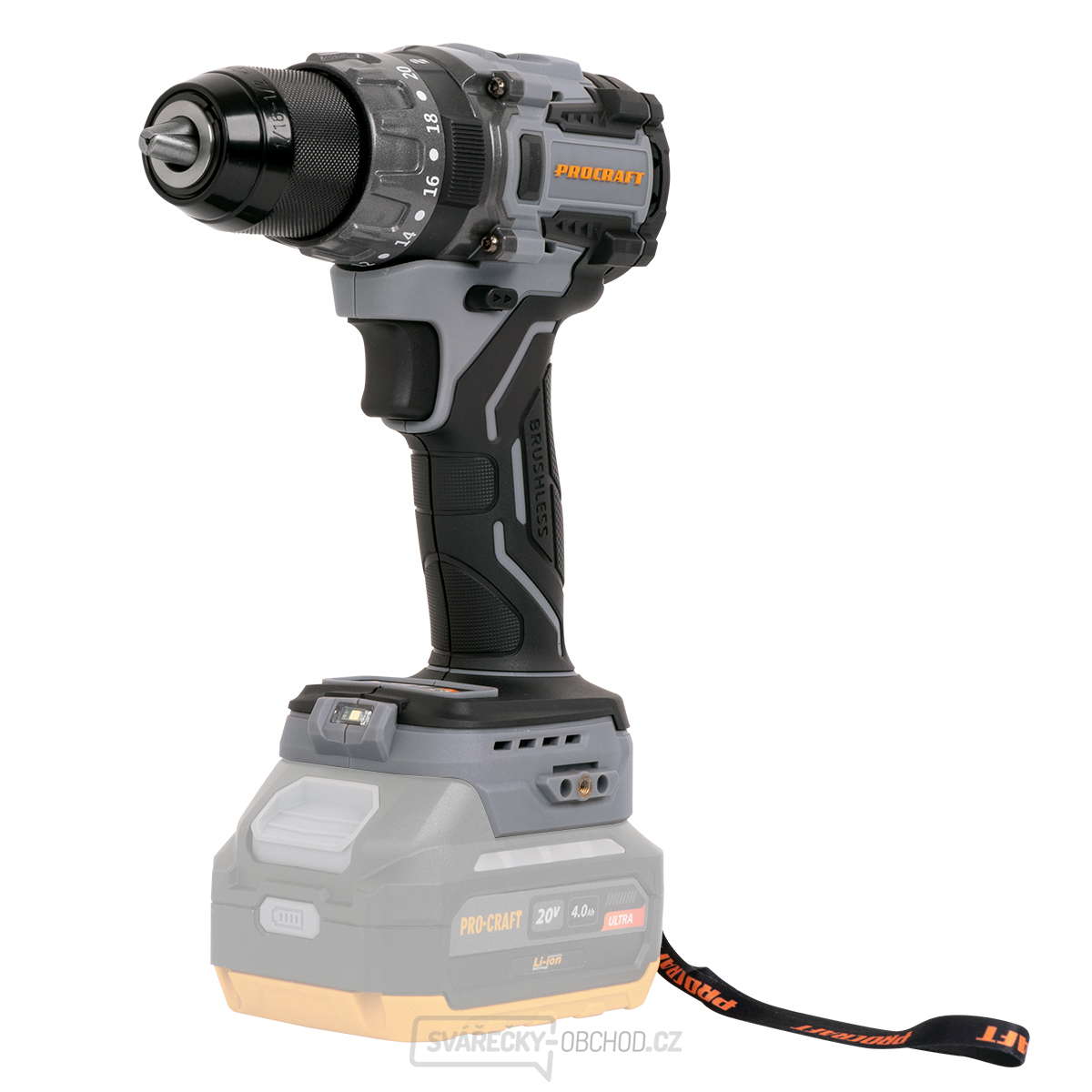 Aku vrtací šroubovák Procraft Industrial CD20Abb (bez baterie a nabíječky) | CD20Abb