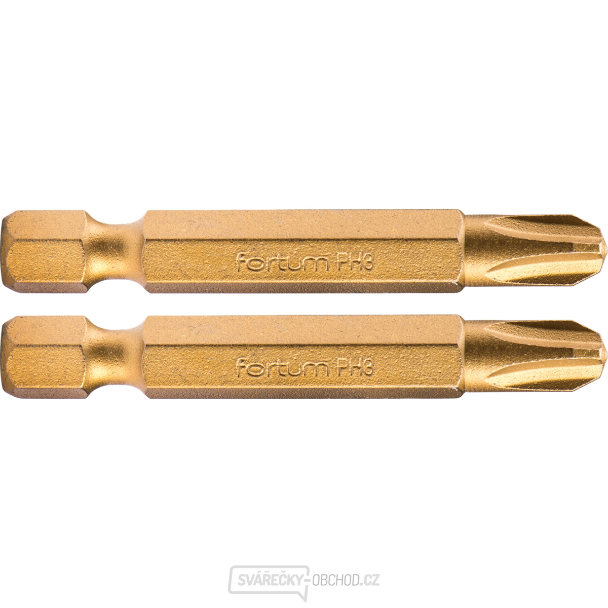Hrot křížový phillips, sada 2ks, PH 3x50mm,titan. úprava, S2