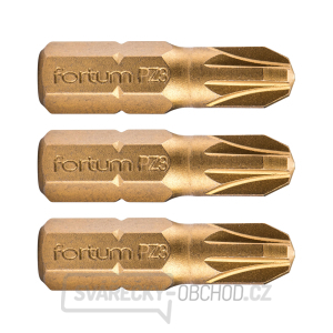 Hrot křížový pozidriv, sada 3ks, PZ 3x25mm,titan. úprava, S2 Hrot křížový pozidriv, sada 3ks, PZ 3x25mm,titan. úprava, S2 gallery main image