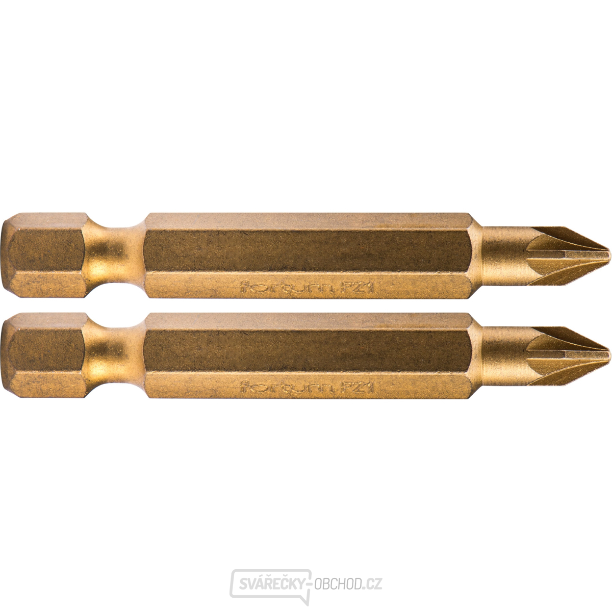 Hrot křížový pozidriv, sada 2ks, PZ 1x50mm,titan. úprava, S2