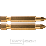 Hrot křížový pozidriv, sada 2ks, PZ 1x50mm,titan. úprava, S2 Hrot křížový pozidriv, sada 2ks, PZ 1x50mm,titan. úprava, S2 gallery main image