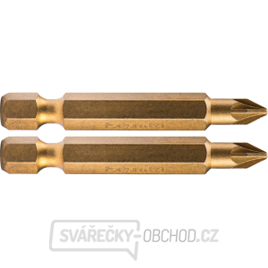 Hrot křížový pozidriv, sada 2ks, PZ 1x50mm,titan. úprava, S2 Hrot křížový pozidriv, sada 2ks, PZ 1x50mm,titan. úprava, S2 gallery main image