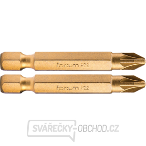 Hrot křížový pozidriv, sada 2ks, PZ 2x50mm,titan. úprava, S2 Hrot křížový pozidriv, sada 2ks, PZ 2x50mm,titan. úprava, S2 gallery main image