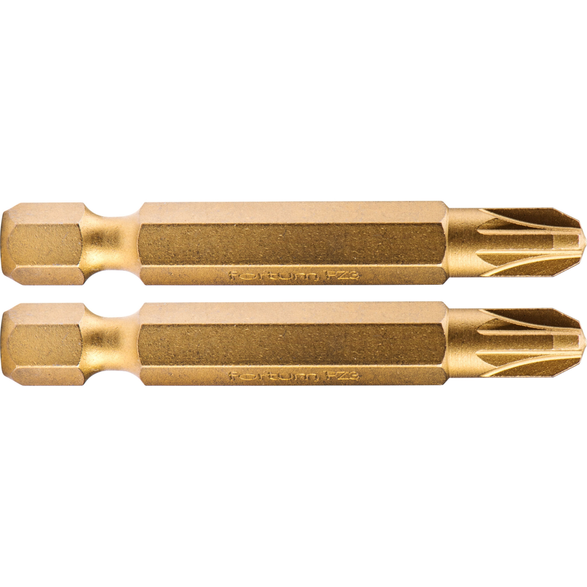 Fortum Hrot křížový pozidriv, sada 2ks, PZ 3x50mm,titan. úprava, S2 4741383
