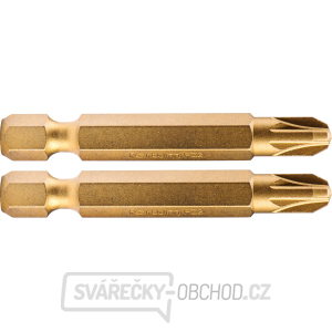 Hrot křížový pozidriv, sada 2ks, PZ 3x50mm,titan. úprava, S2 Hrot křížový pozidriv, sada 2ks, PZ 3x50mm,titan. úprava, S2 gallery main image