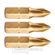 Hrot křížový phillips, sada 3ks, PH 1x25mm,titan. úprava, S2 Hrot křížový phillips, sada 3ks, PH 1x25mm,titan. úprava, S2 gallery main image