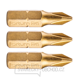 Hrot křížový phillips, sada 3ks, PH 1x25mm,titan. úprava, S2 Hrot křížový phillips, sada 3ks, PH 1x25mm,titan. úprava, S2 gallery main image