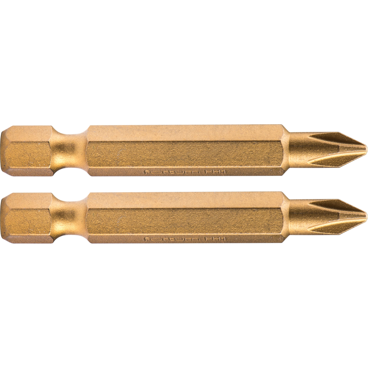 Fortum Hrot křížový phillips, sada 2ks, PH 1x50mm,titan. úprava, S2 4741281