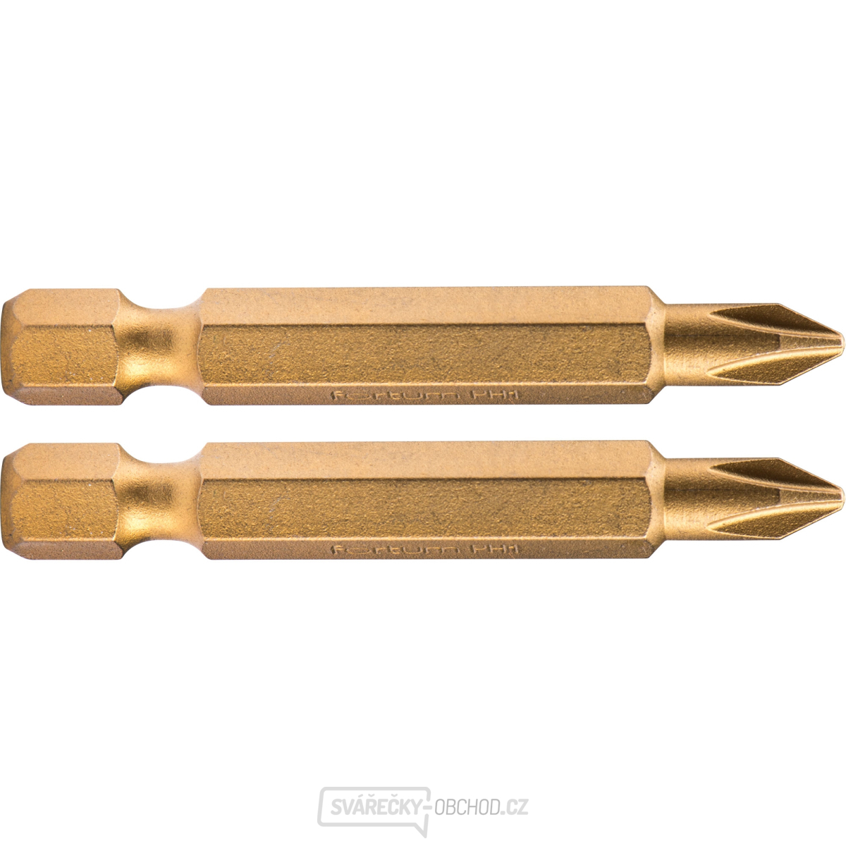 Hrot křížový phillips, sada 2ks, PH 1x50mm,titan. úprava, S2