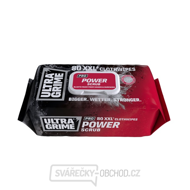 ULTRAGRIME - Profi čisticí ubrousky POWER SCRUB 80 ks XXL