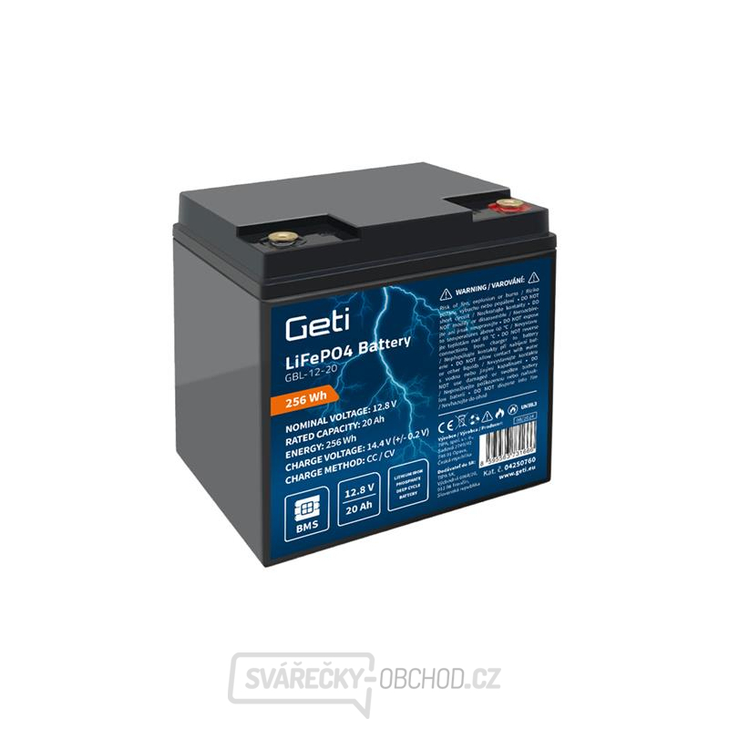 Baterie LiFePO4 12,8V 20Ah GETI GBL-12-20