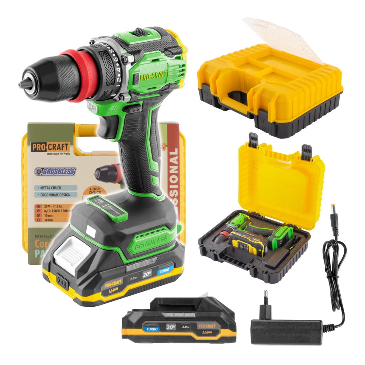 Aku šroubovák Procraft PA18Pro DFR | PA18ProDFR PA18ProDFR