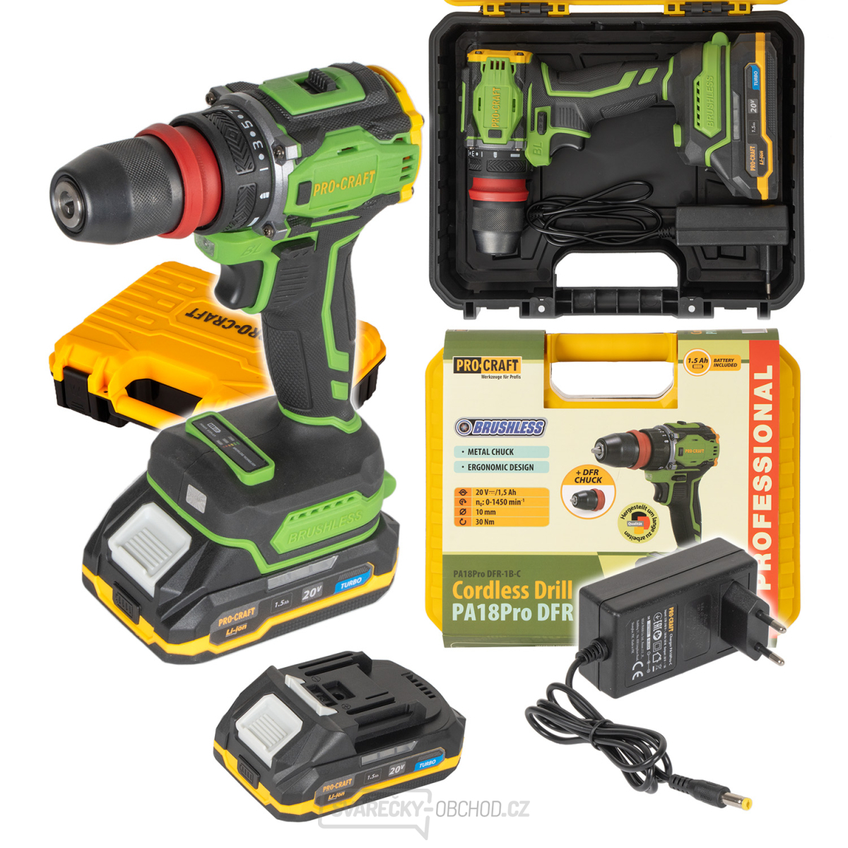 Aku šroubovák Procraft PA18Pro DFR | PA18ProDFR